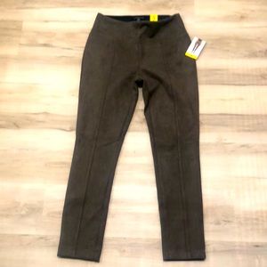 Taupe Faux Suede high Waisted Leggings